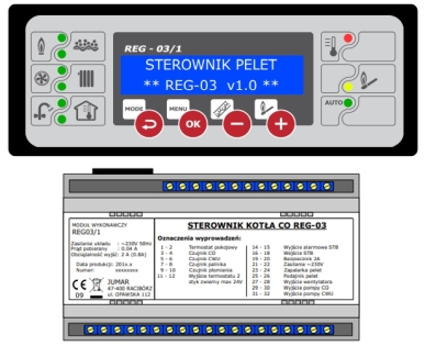 Burner pellets controller REG-03