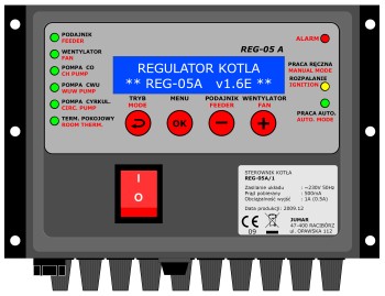 Sterownik kotła z podajnikiem REG-05