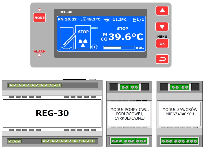 Sterownik palnika pellet REG-30